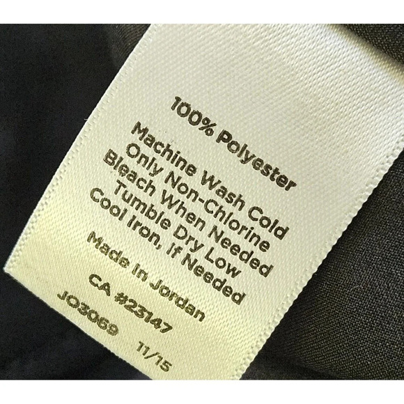 Talbots Cropped Black Wide Leg Dress Pants Polyester Size 8 Petite Flat Front - Picture 4 of 8